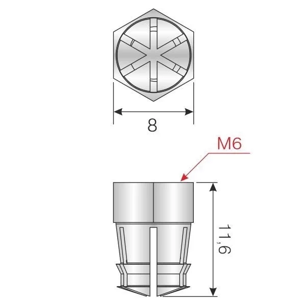 Picture of METAL DÜBEL M6