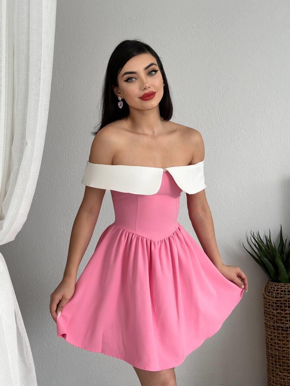 Picture of Nalia Beyaz Yakalı Elbise