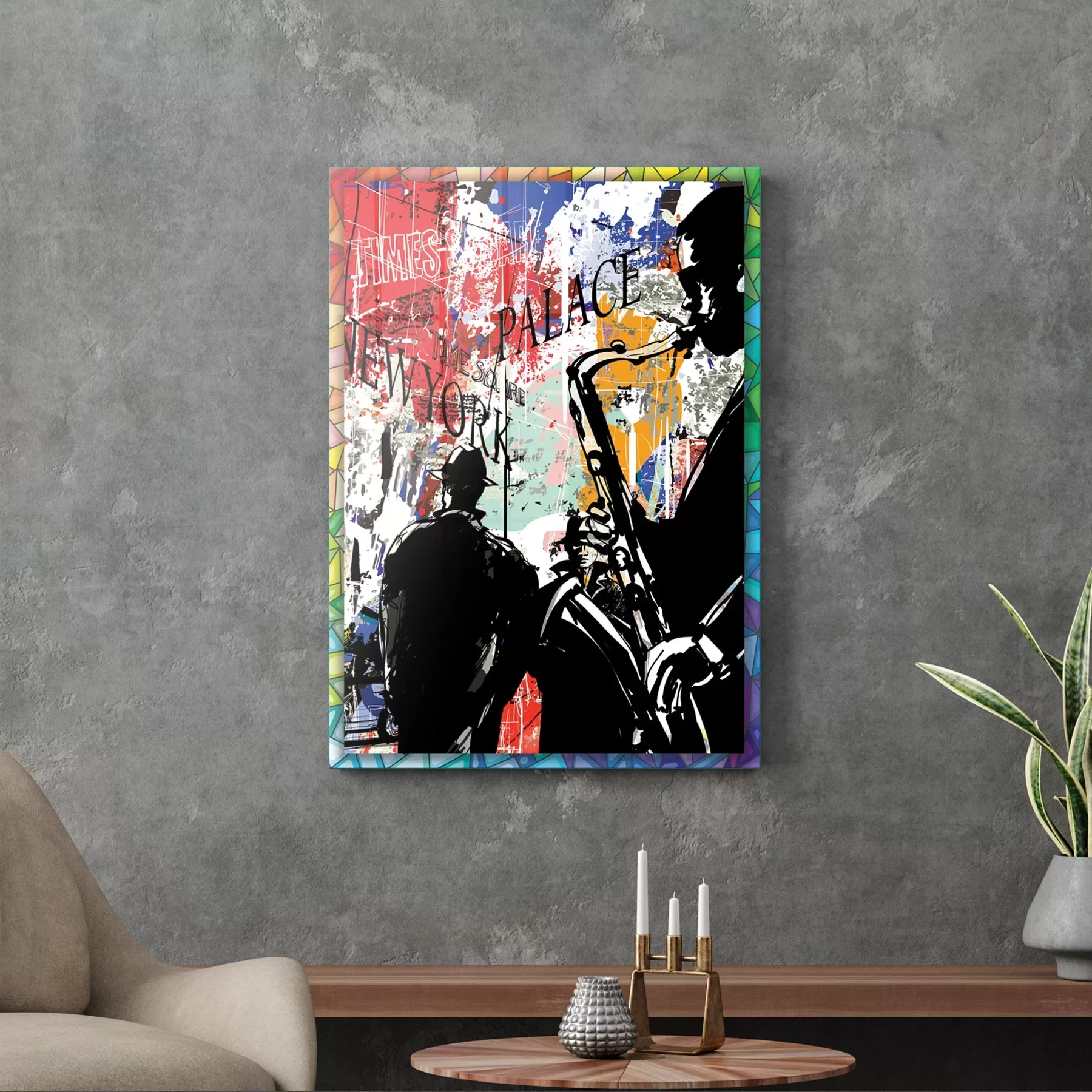 Picture of Decovetro Cam Tablo Pop Art Karma 70x100 cm