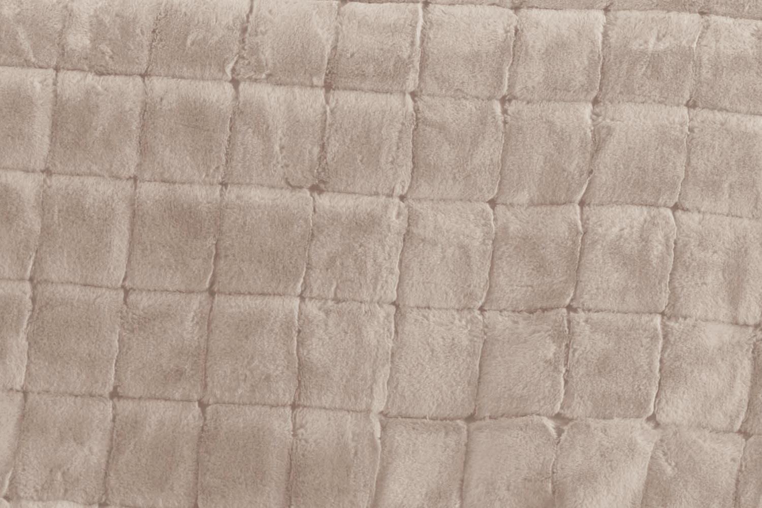 Picture of Merinos Luxe 3 Parça Çift Kişilik Yatak Örtüsü Seti Kutulu 230x250 Kareli Bej