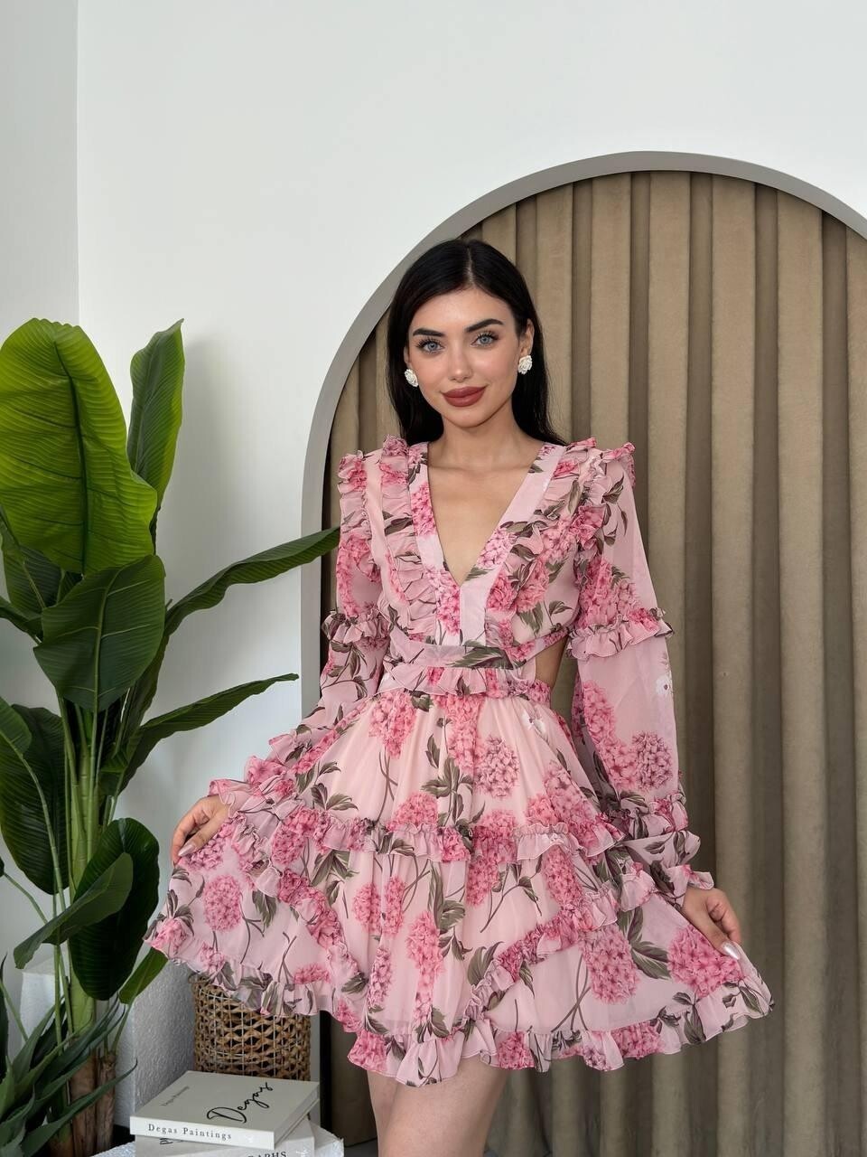 Picture of Avellino Sırt Dekolteli Elbise