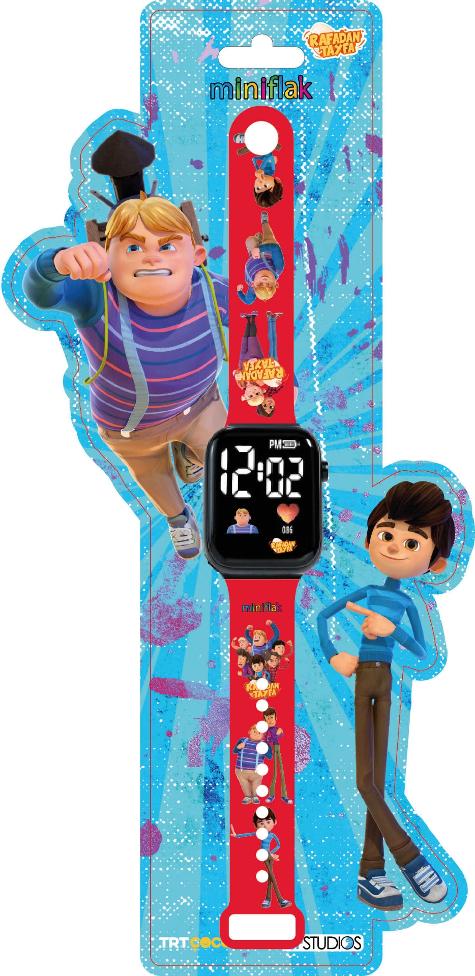 Picture of Miniflak Rafadan Tayfa Lisanslı Rf5090 Kırmızı Led Çocuk Kol Saati