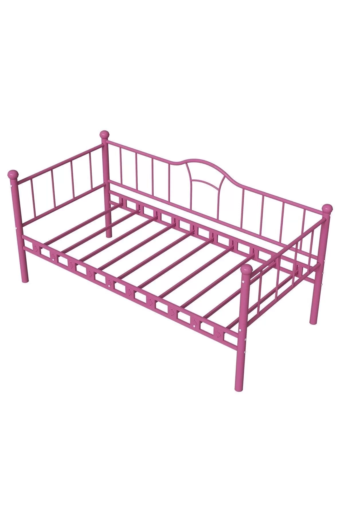 Picture of Kamelya Sedir Metal Karyola Pembe