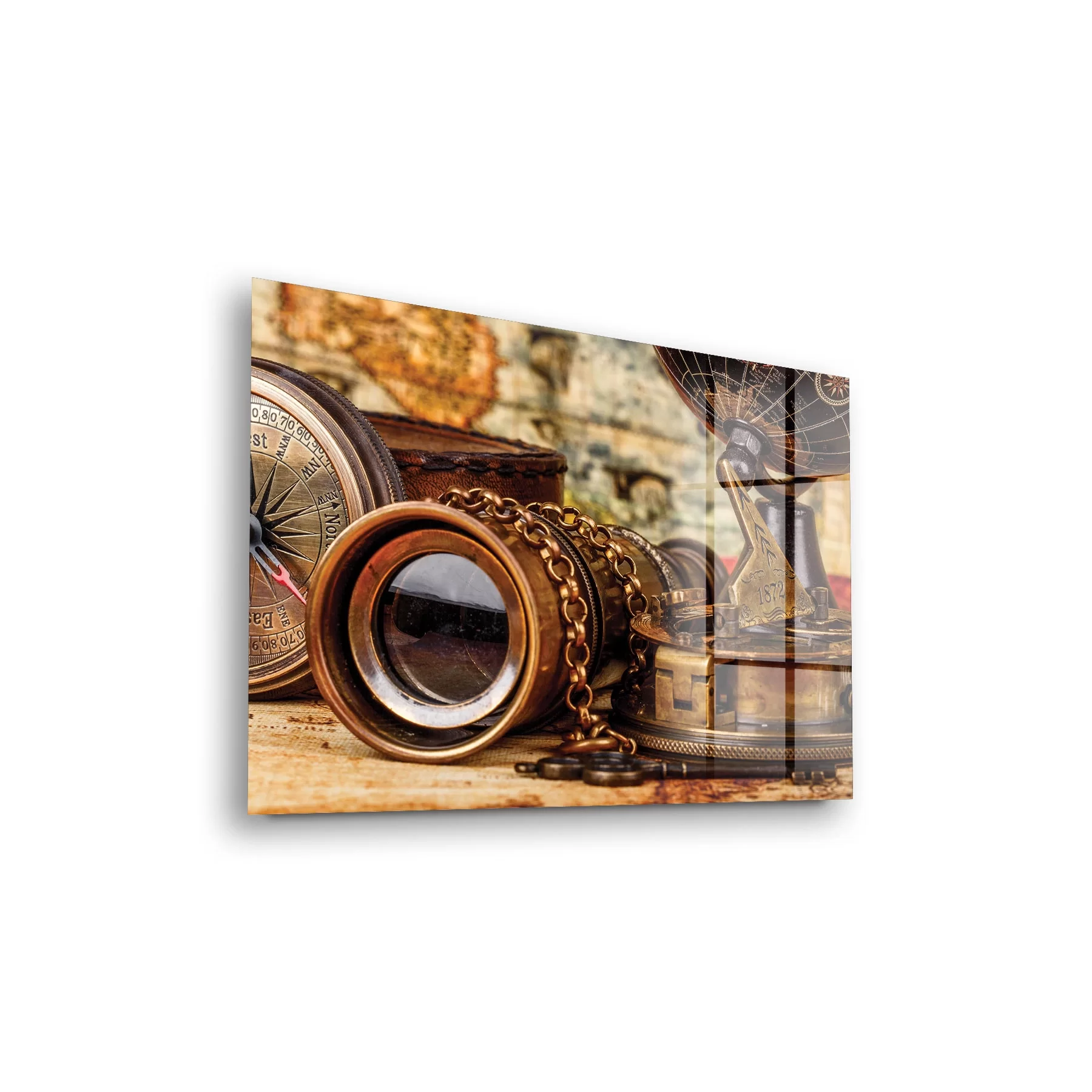 Picture of Decovetro Cam Tablo Old Map Style 70x100 cm