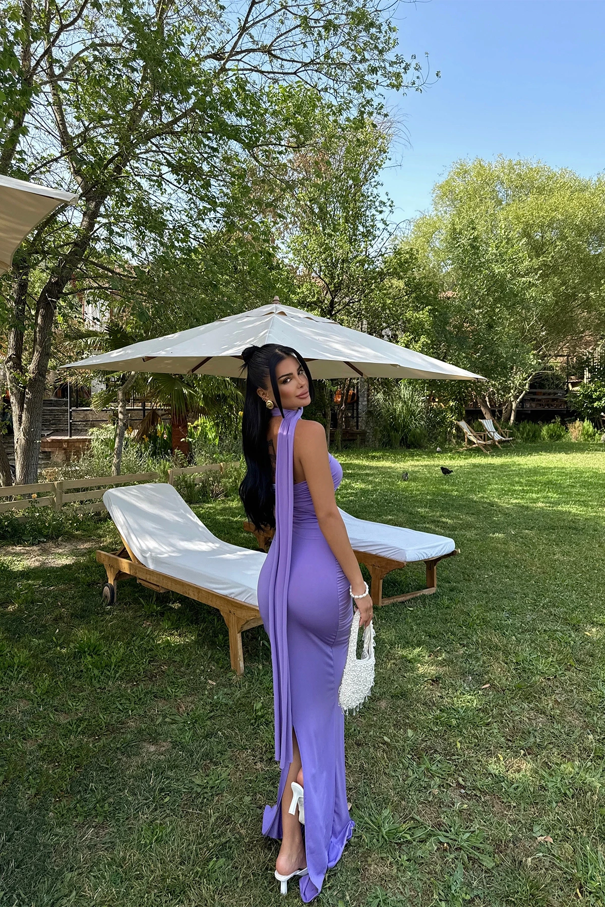 Picture of Purple Coraline Tie Dress