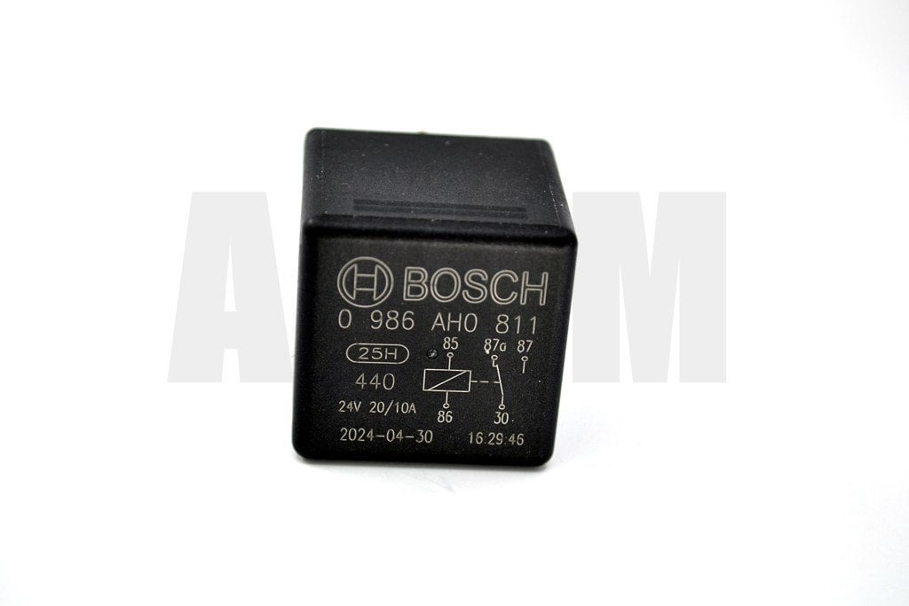 Picture of 24V 20/10A Çift Platin Mini Röle 5 Fişli Bosch Bosch 0986AH0811 Sapsız