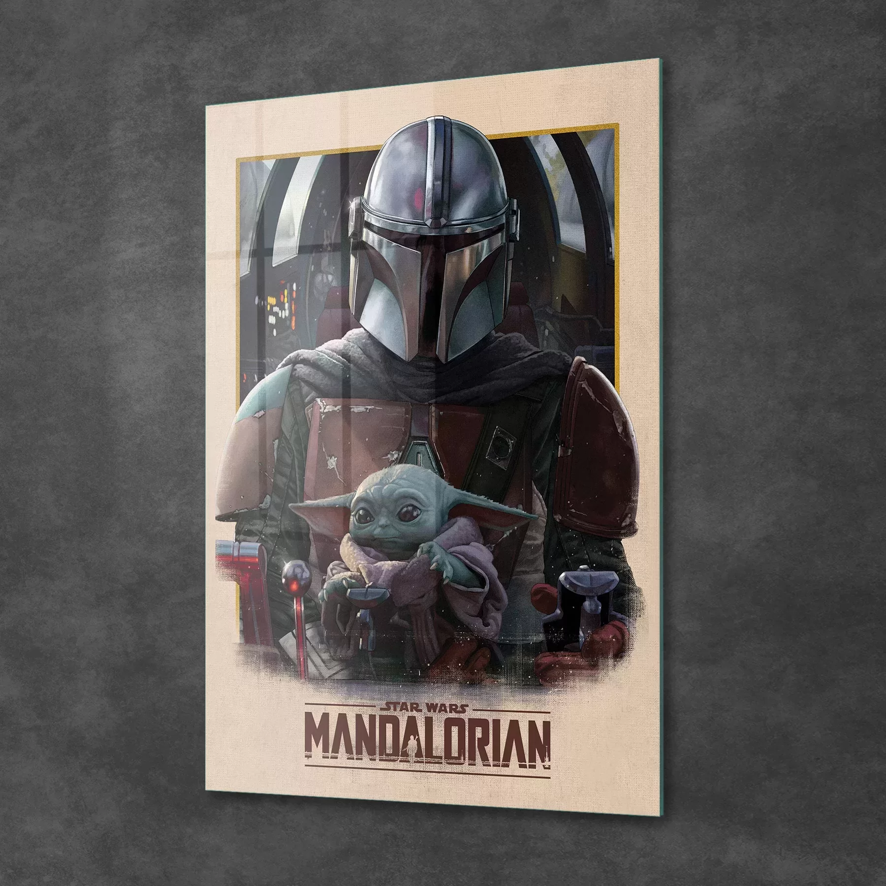 Picture of Decovetro Cam Tablo Mandalorian Way 30x40 cm