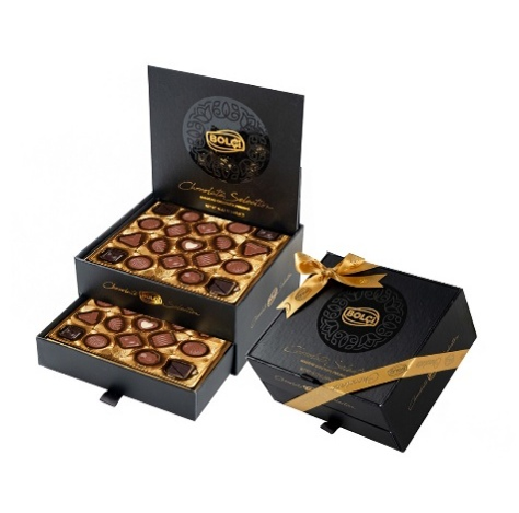 Picture of CHOCOLATE SELECTION PRALINES 380g (BLACK)