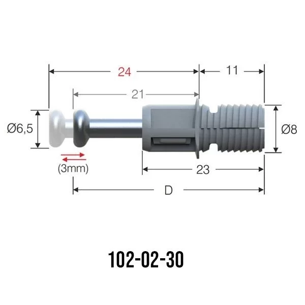 Picture of DUFİX Ø8-Ø10X24MM