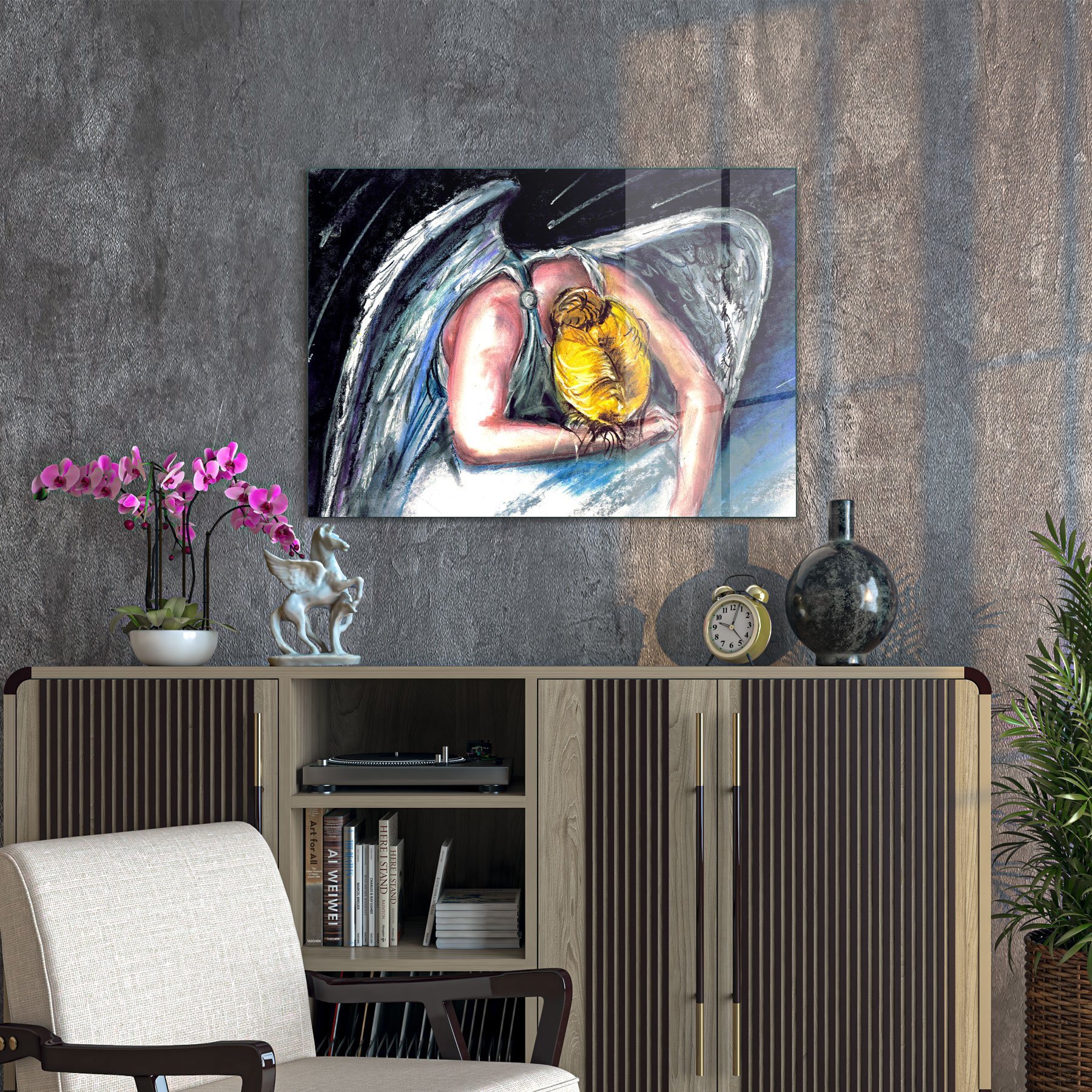 Picture of Decovetro Cam Tablo Angel Wings 70x100 cm