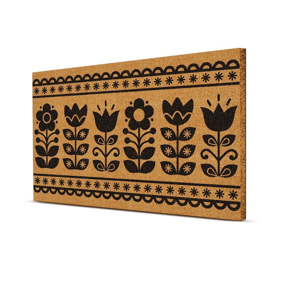 Picture of Decovetro Paspas Çiçek Desenli Kapı Önü Paspası40 x 60 Cm