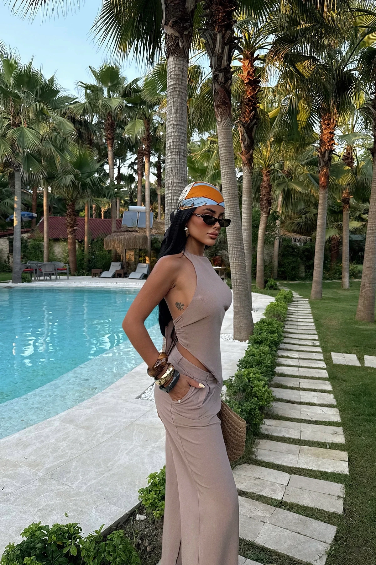 Picture of Brown Trouser Suit