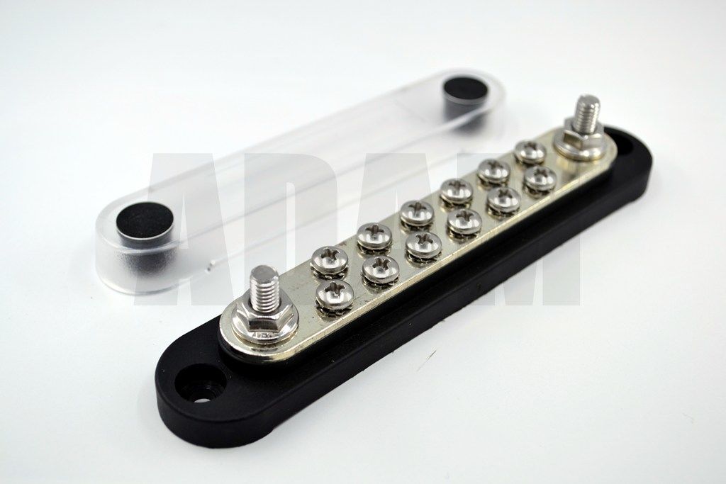 Picture of Kapaklı Şase Terminali 150A 12 Vidalı 2XM6 Kutuplu MT-ST150AK