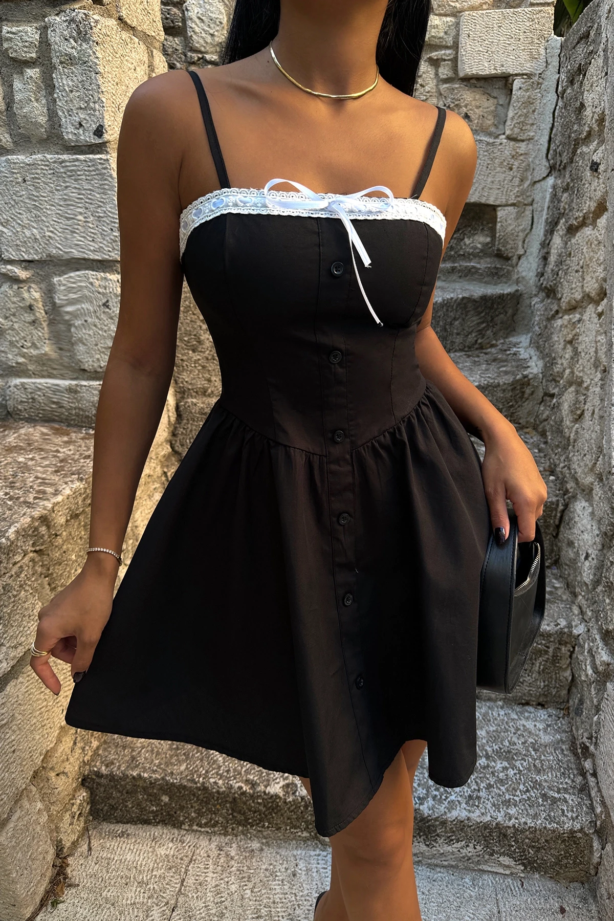 Picture of Lexina Lace Detailed Dress