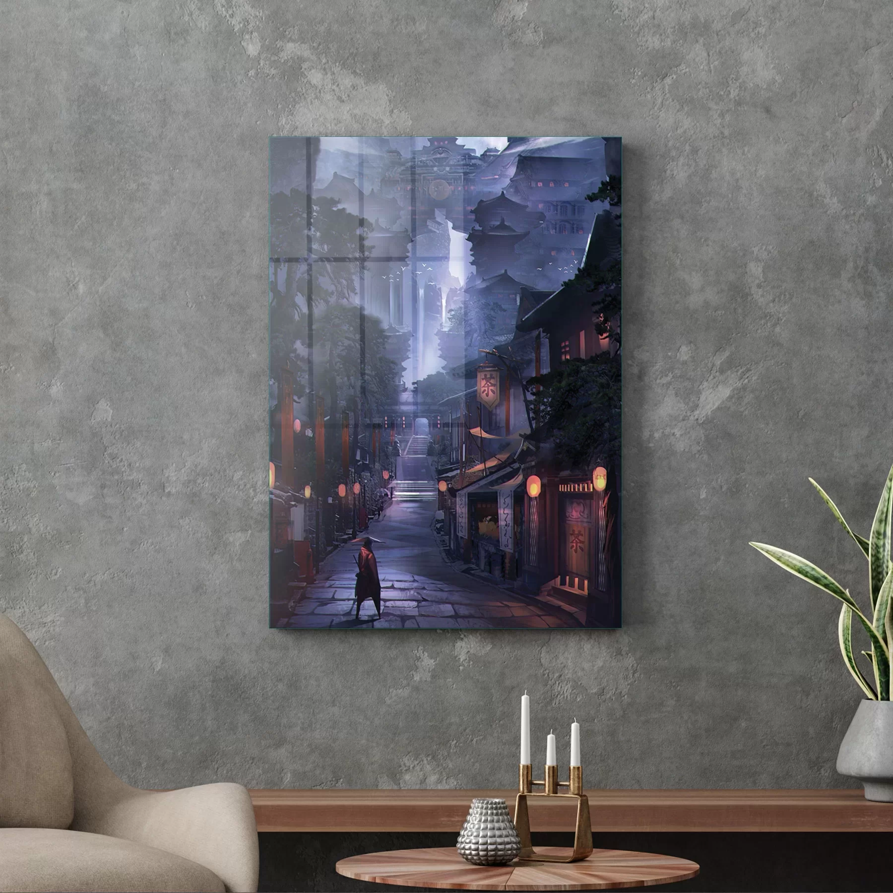 Picture of Decovetro Cam Tablo Samurai Street 30x40 cm