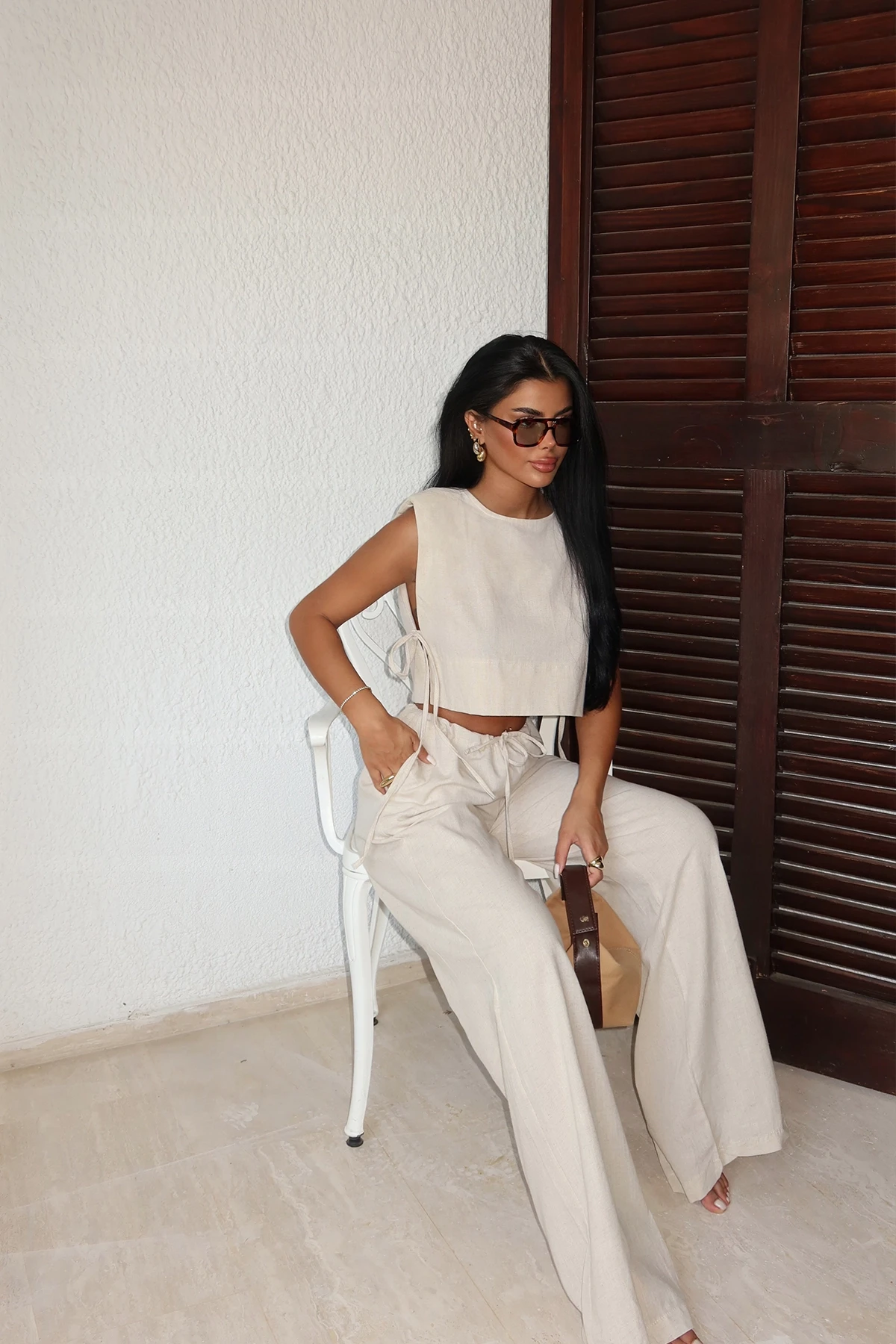 Picture of Beige Lali Two Piece Suit