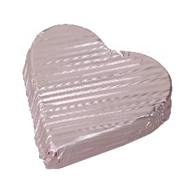 Picture of HEART - GIANDUJA FILLED MILK CHOCOLATE PINK 2,1Kg