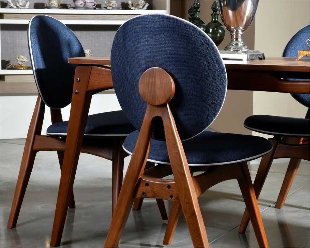 Picture of Touch İskandinav Mavi Ahşap Modern Sandalye