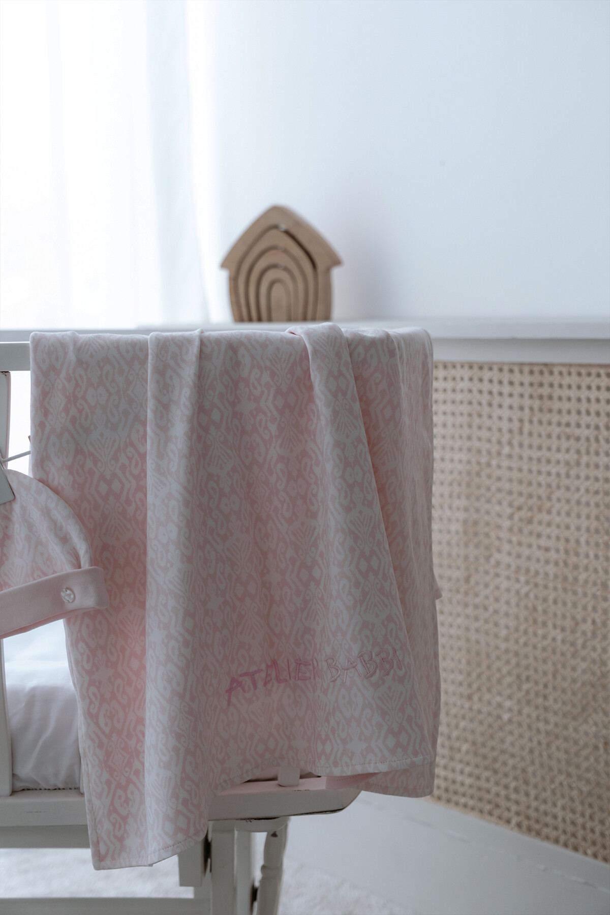 Picture of Çift Taraflı Bebek Battaniyesi - İkat / Pembe