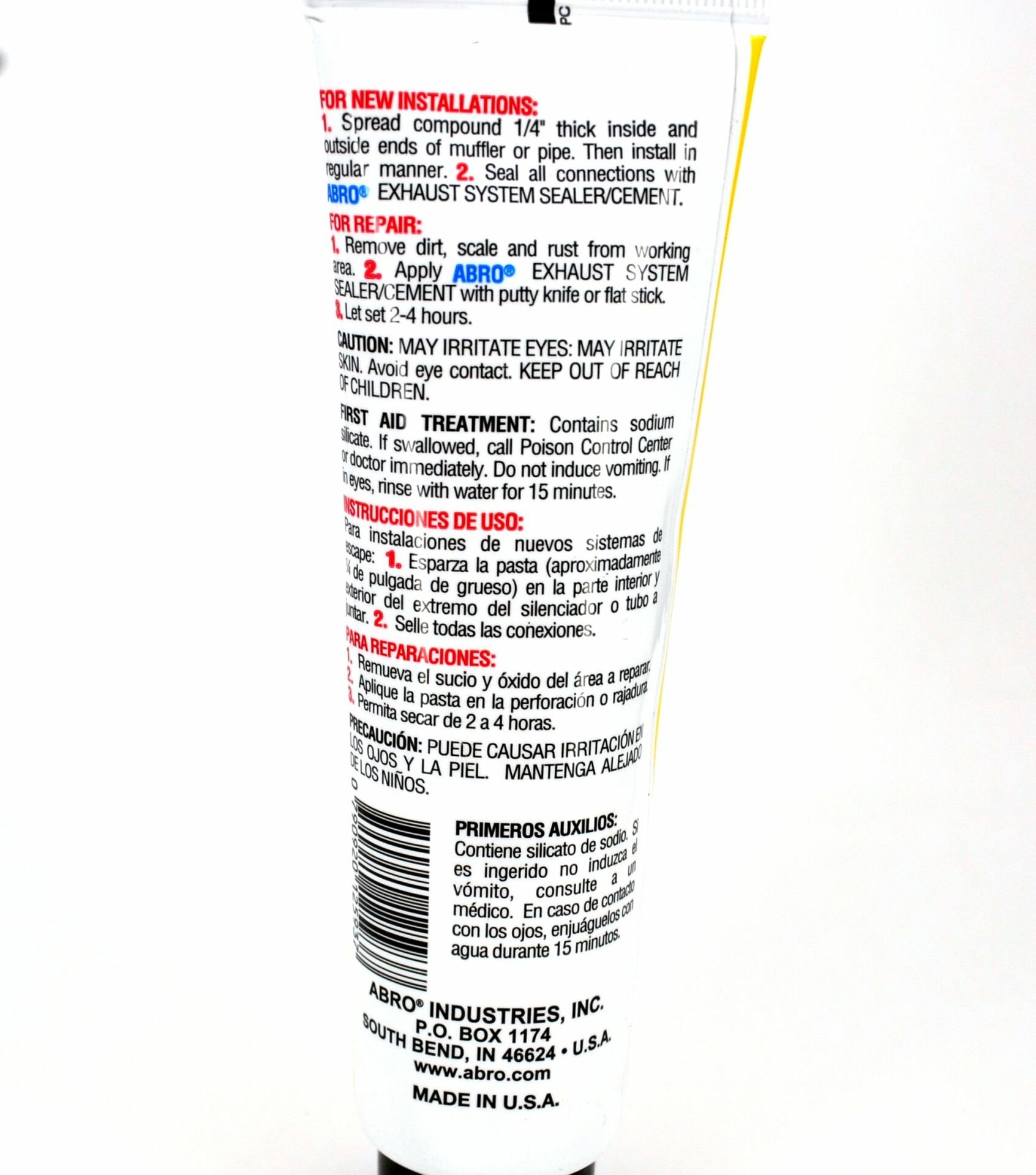 Picture of Egzoz Manifold Çatlak Tamir Macunu Montaj Pastası 170G USA ABRO ES-332