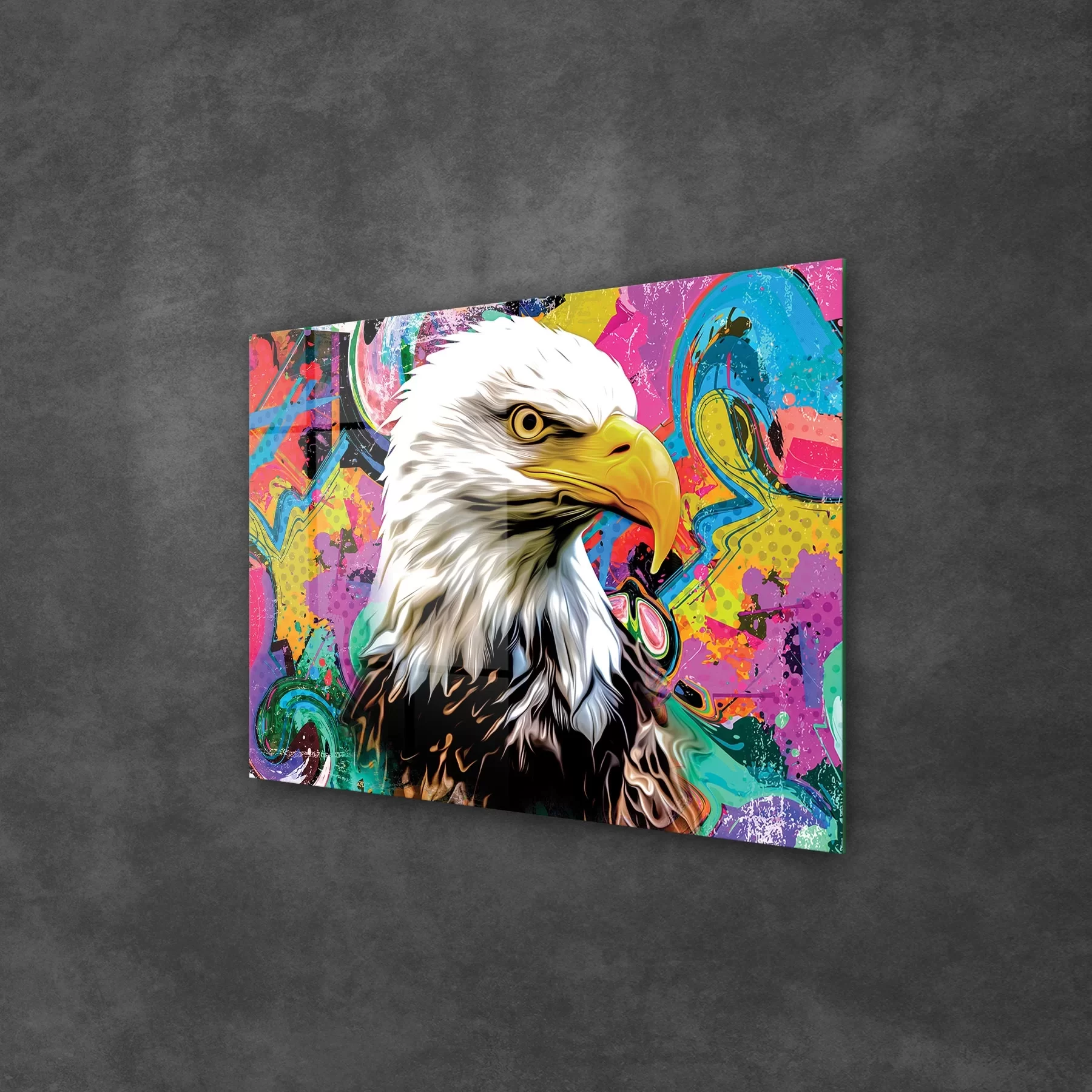 Picture of Decovetro Cam Tablo Pop Art Eagle 70x100 cm