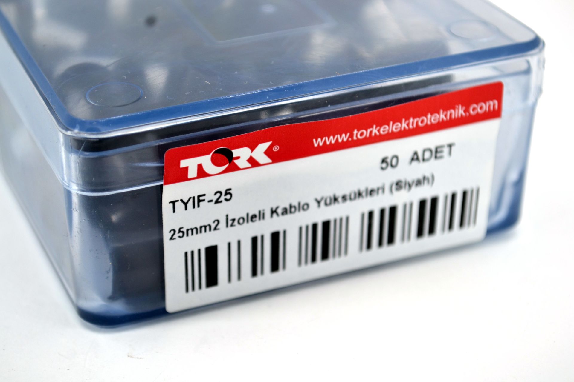 Picture of 50 Adet 25mm² Kablo Yüksüğü Bakır Siyah Yüksük MT-AKUY25