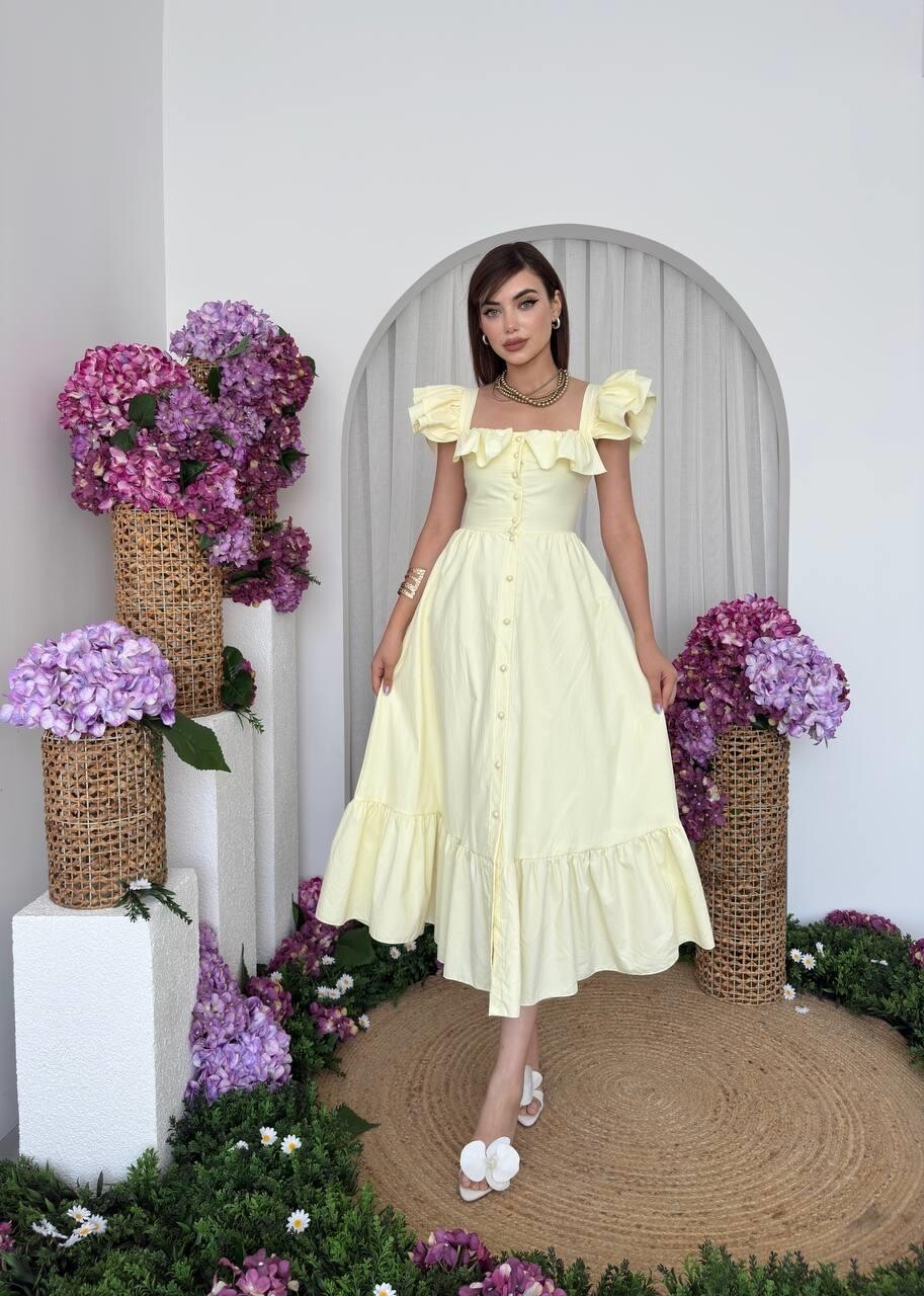 Picture of Kapuda Fırfırlı Elbise