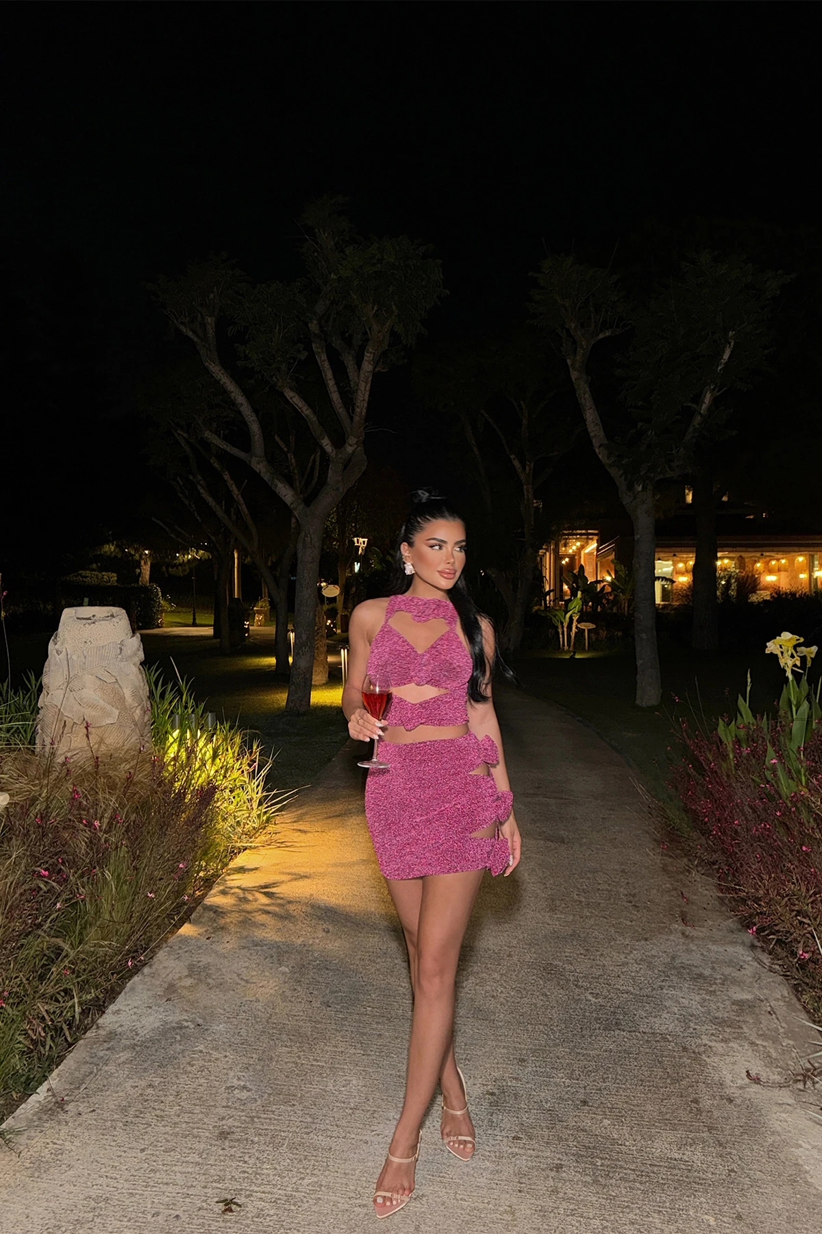 Picture of Dusty Rose Agnes Glitter Set