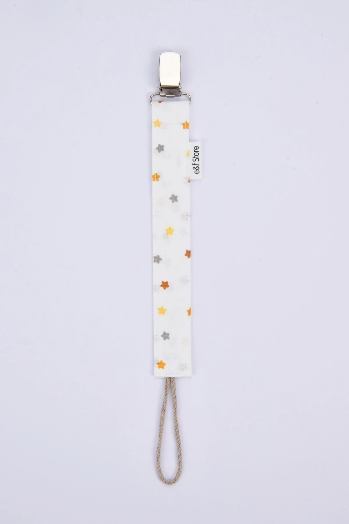 Picture of Pamuk Kumaşlı Emzik Zinciri – Renkli Yıldız