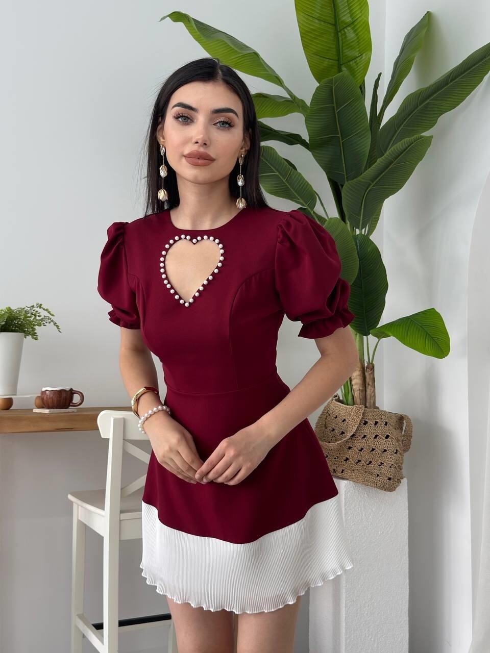 Picture of Safe Kalp Detaylı Elbise