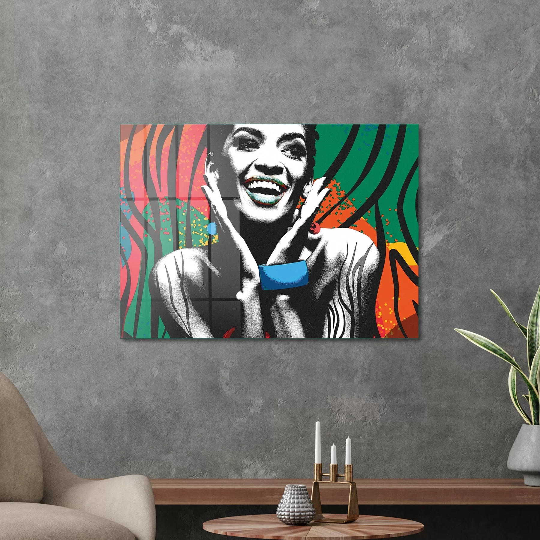 Picture of Decovetro Cam Tablo New Pop Art African Woman 30x40 cm