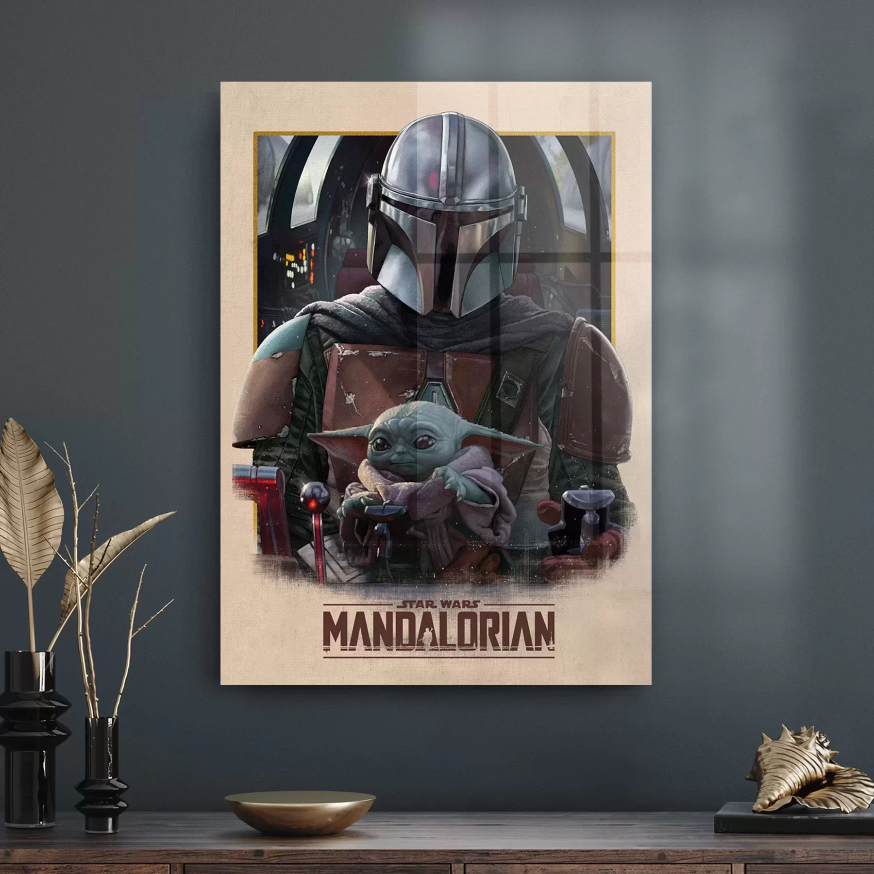 Picture of Decovetro Cam Tablo Mandalorian Way 30x40 cm