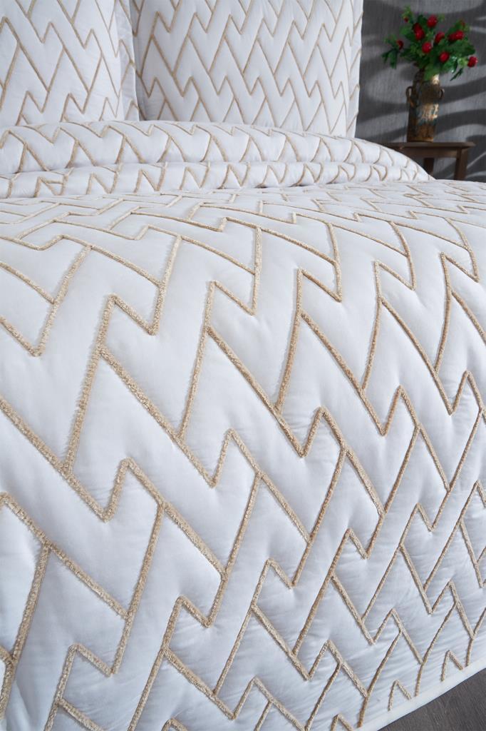 Picture of Maria Kapitoneli Çift Kişilik Yatak Örtüsü 230x240 Krem Bej