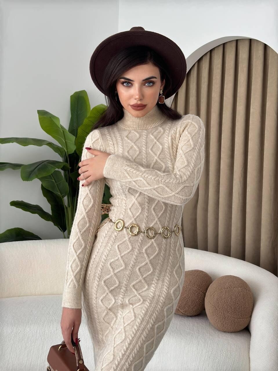 Picture of Avila Boğazlı Triko Elbise