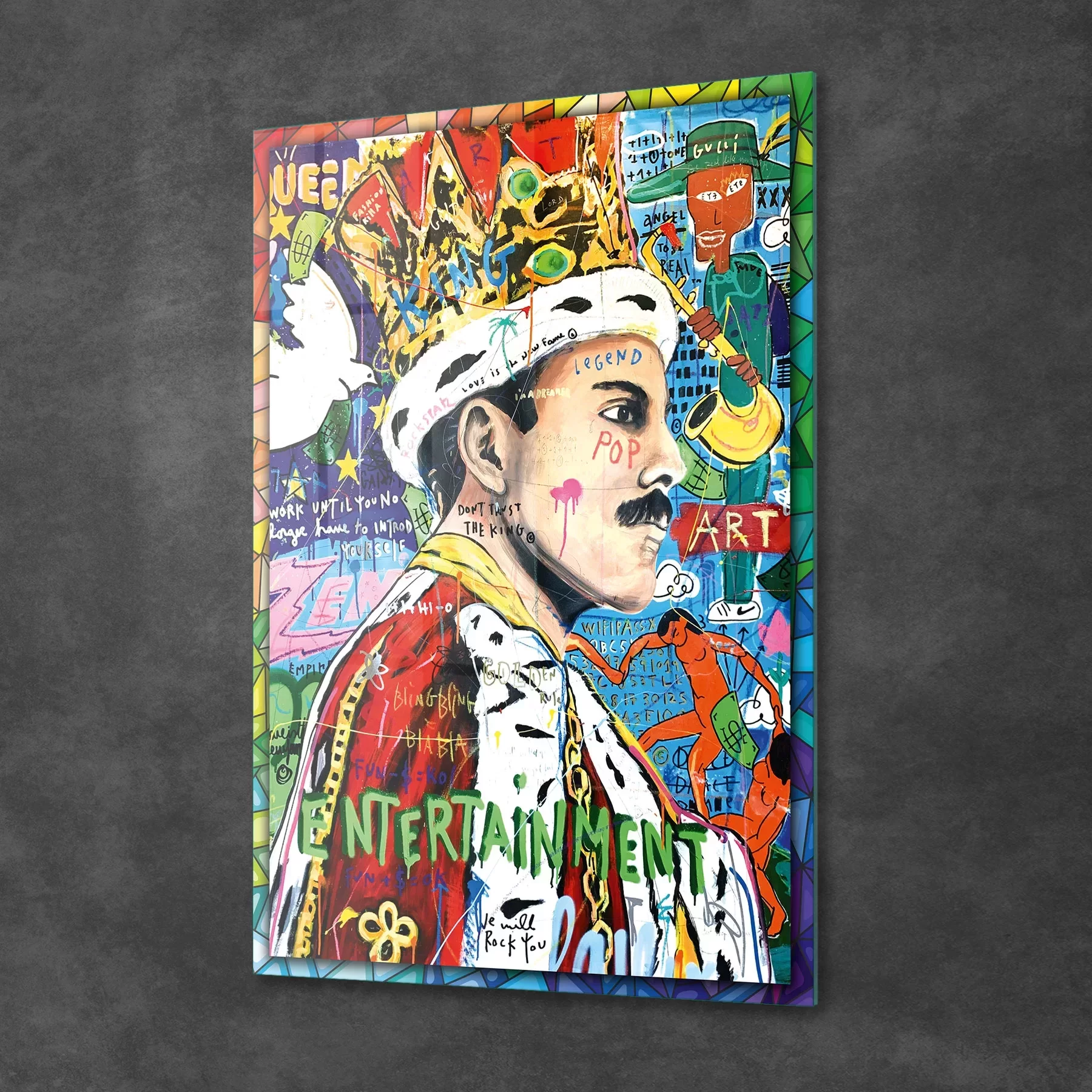 Picture of Decovetro Cam Tablo Pop Art Queen 70x100 cm