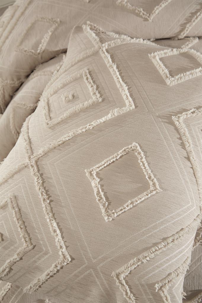 Picture of Çeyiz Diyarı Samira 3 Parça Çift Kişilik Pike Takımı Bej