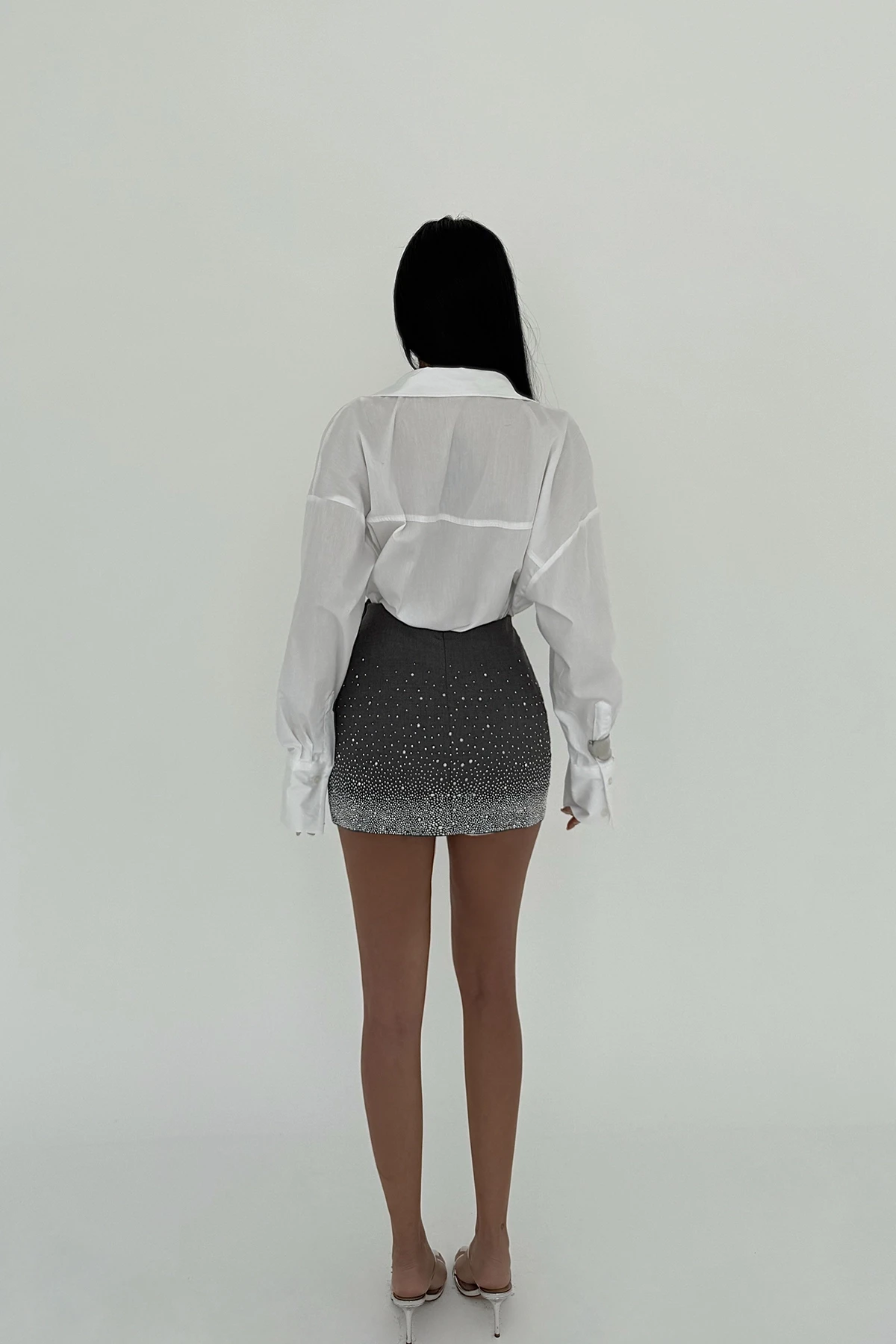 Picture of Grey Sisu Mini Stone Skirt