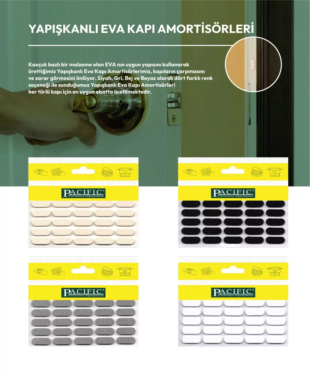 Picture of PACIFIC EVA BAZLI KAPI AMORTİSÖRÜ - BEYAZ