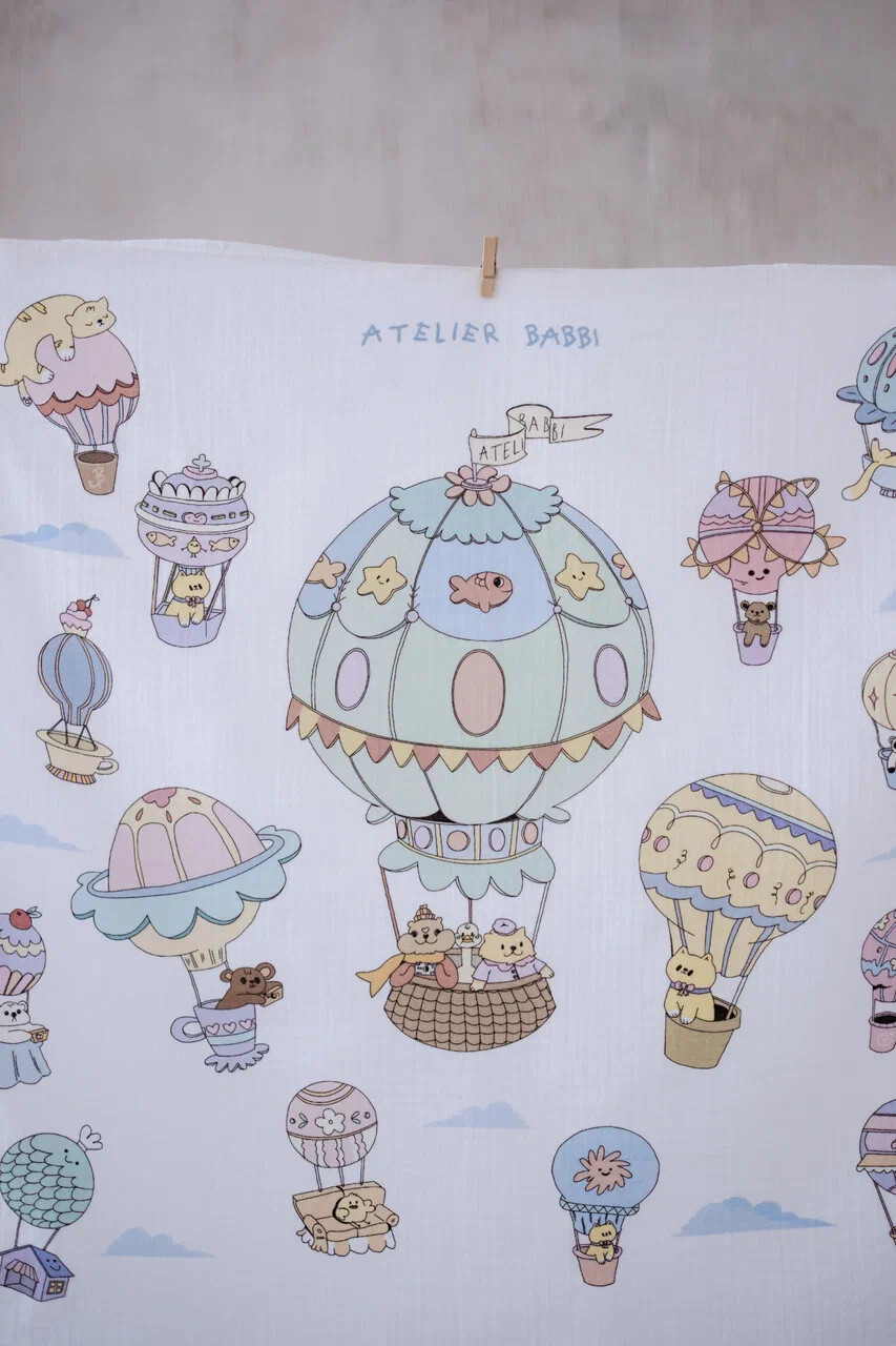 Picture of Çift Katlı Müslin Bebek Örtüsü - Kapadokya