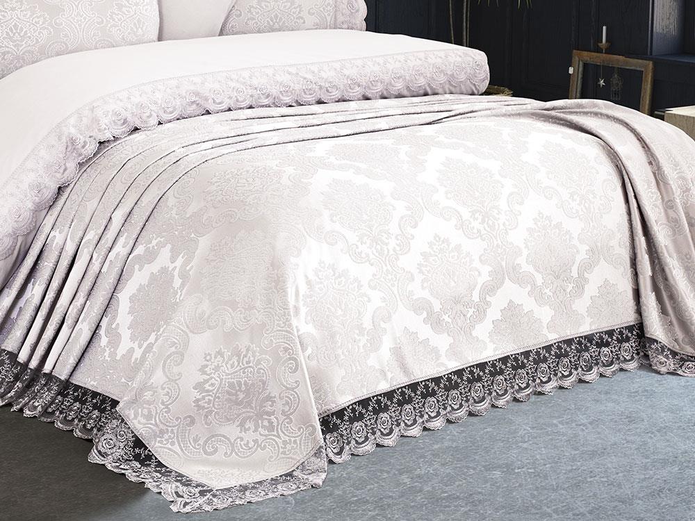 Picture of Fransız Dantelli Kure Gelin Seti 7 Parça Krem