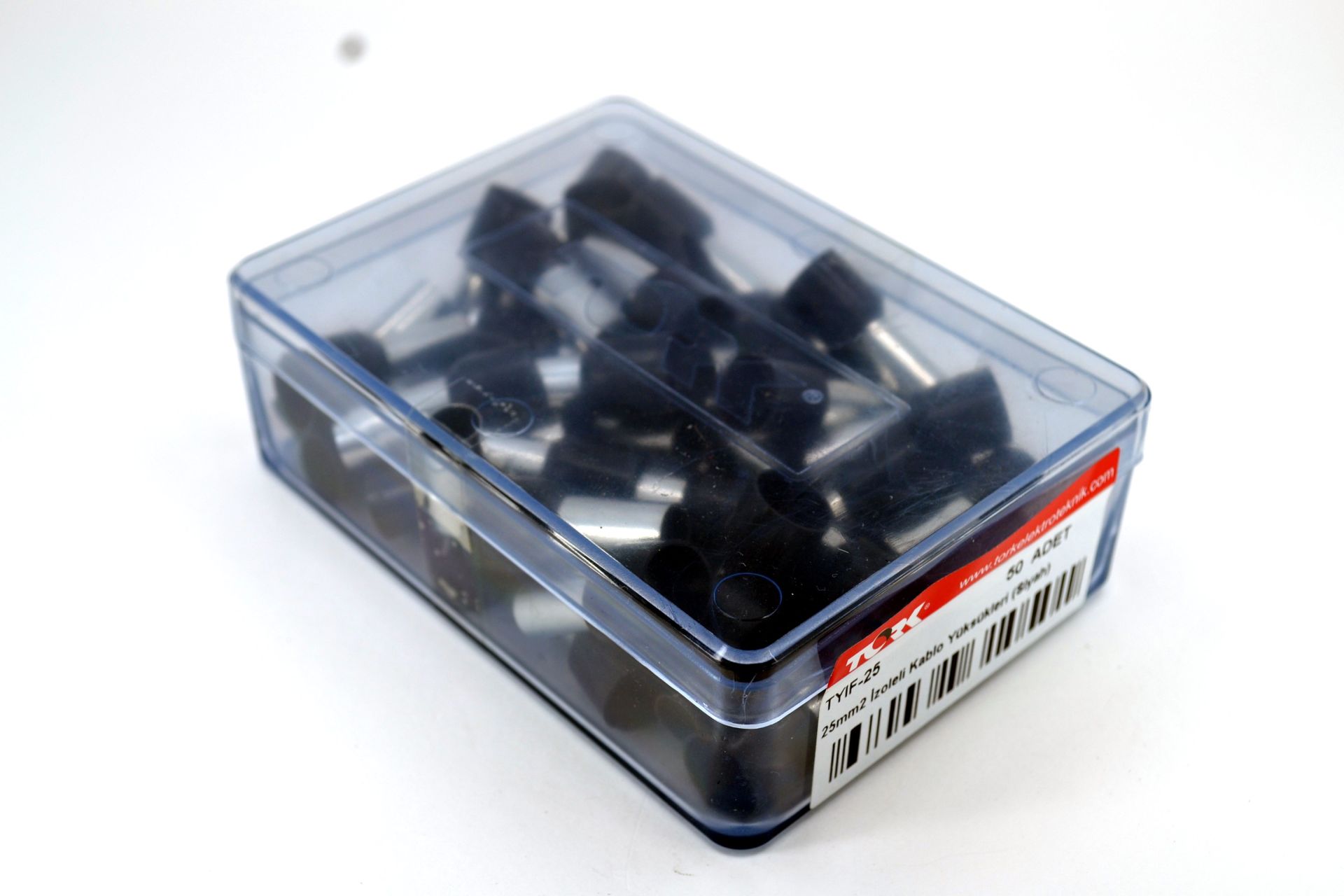 Picture of 50 Adet 25mm² Kablo Yüksüğü Bakır Siyah Yüksük MT-AKUY25