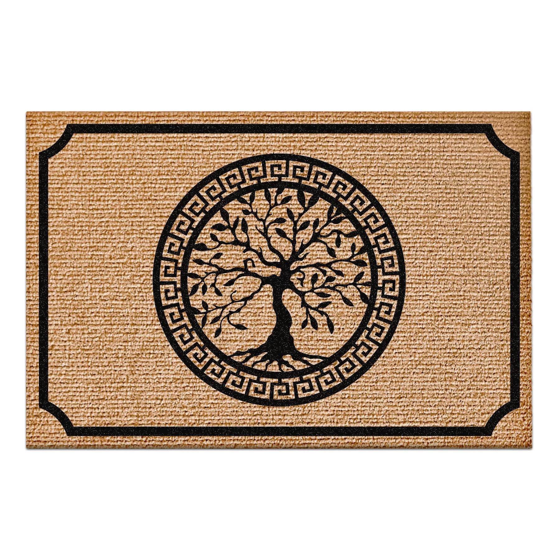 Picture of Decovetro Hayat Ağacı Desenli Kapı Önü Halı Paspas 40 x 60 Cm