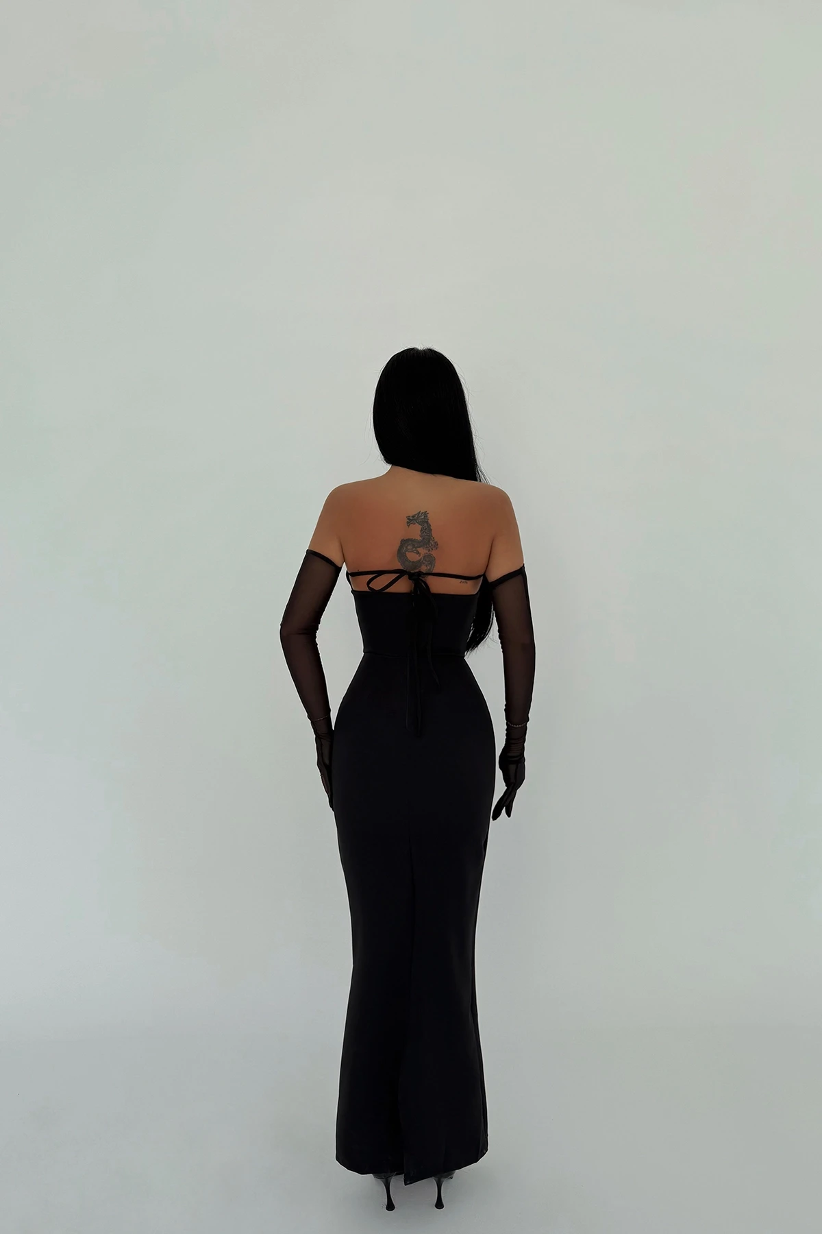 Picture of Black Enola Dress with Gloves