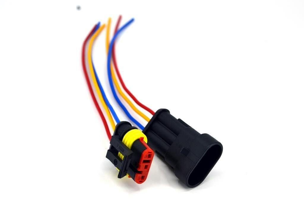 Picture of 1 Takım 3 Kablolu Süper Seal Erkek Dişi Elektrik Bağlantı Soketi MT-10