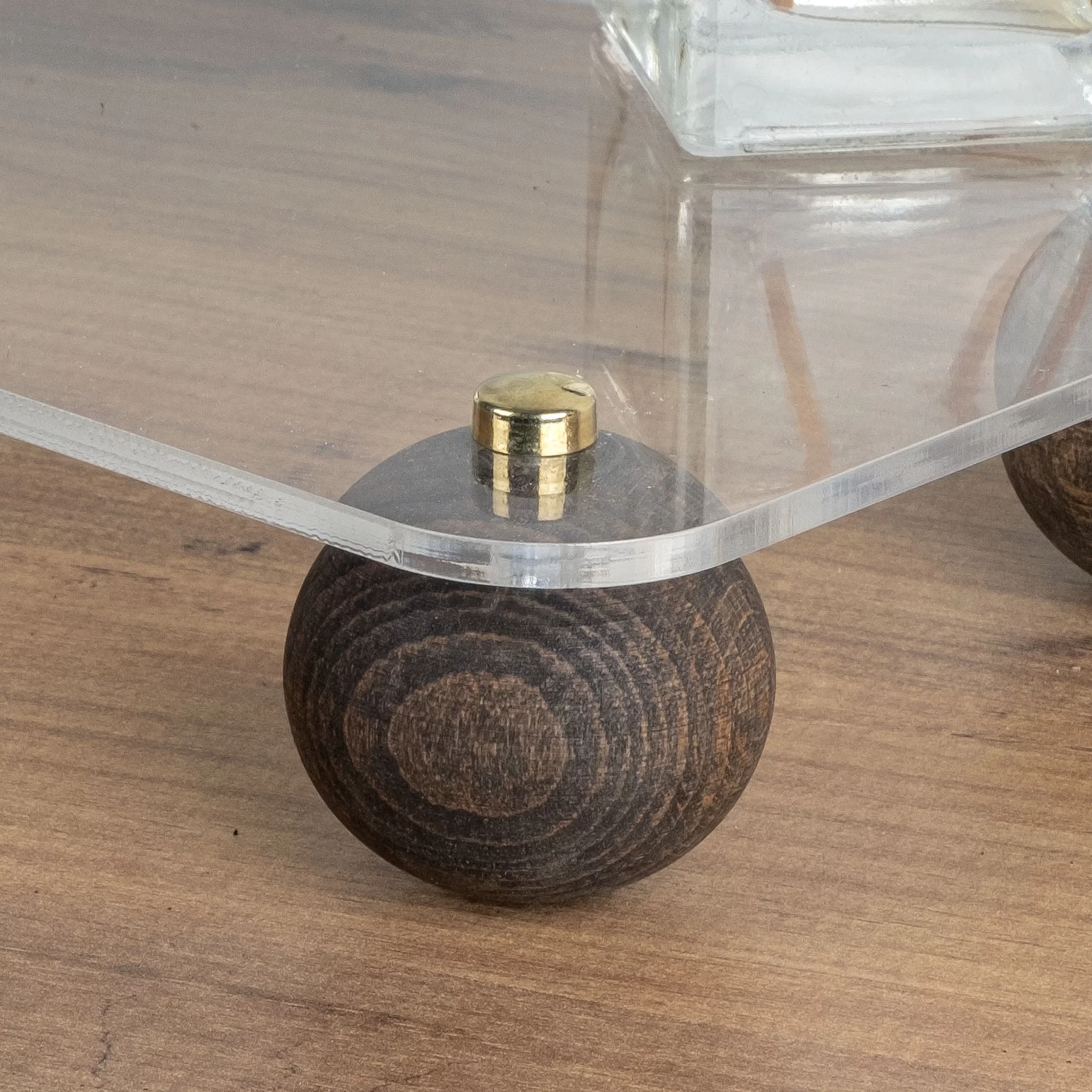 Picture of Decovetro Ahşap Ayaklı Dekoratif Şeffaf Organizer Düzenleyici 18 x 33 Cm