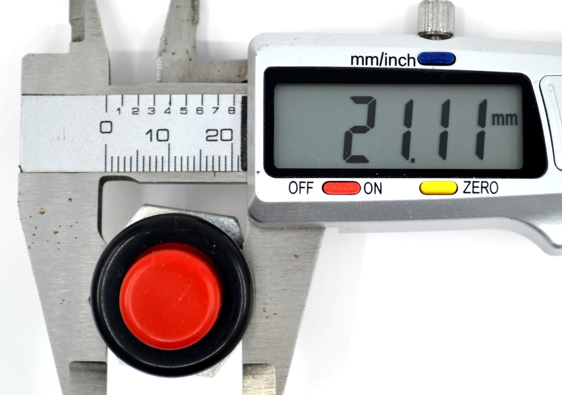 Picture of 22mm Yaylı Plastik Buton Anahtar Kırmızı Vidalı MT-ANY17