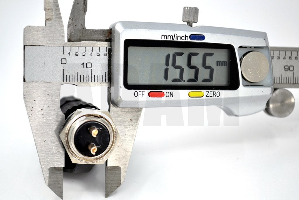 Picture of 2 Pin Su Geçirmez Mike Konnektör Takım Mayk Soket Panel Tip GX16