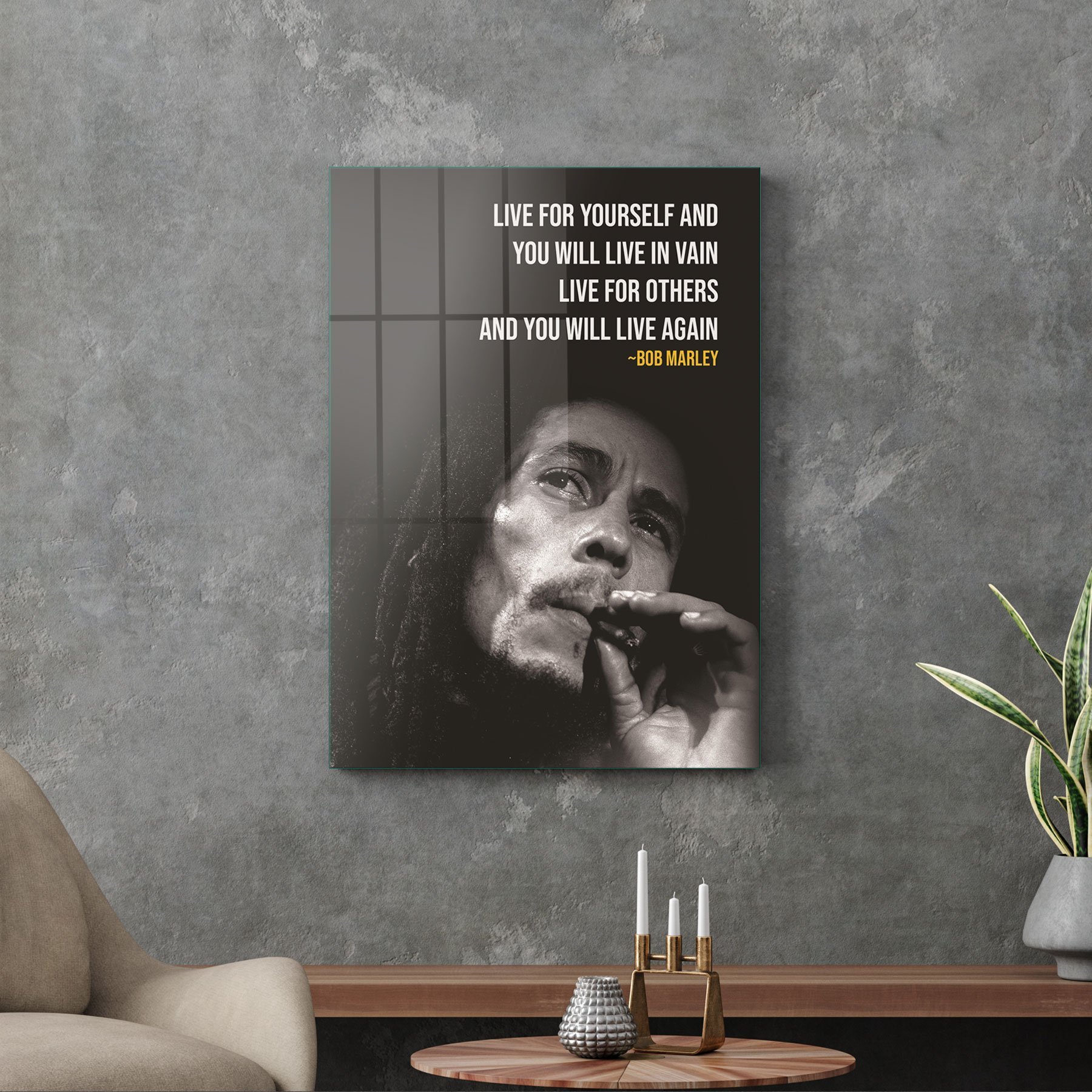 Picture of Decovetro Cam Tablo Bob Marley 30x40 cm