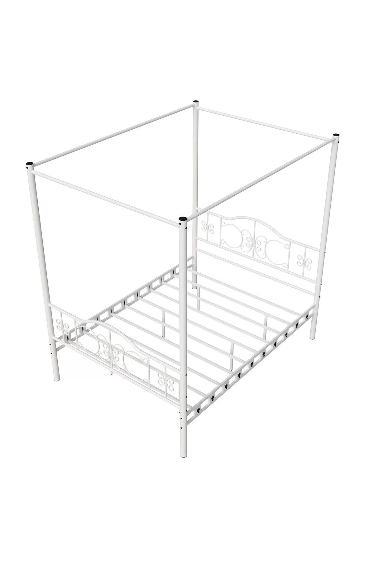 Picture of Pero Sultan Tek Kişilik Başlıklı Metal Karyola (CİBİNLİKSİZ) Beyaz