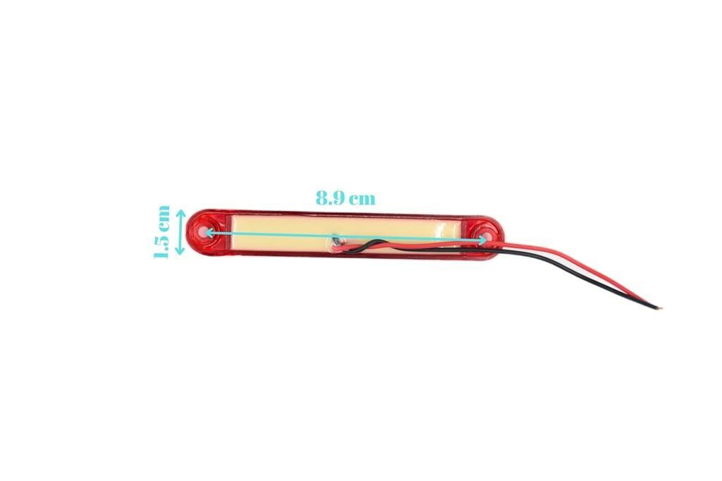 Picture of 10 Adet Kırmızı Parmak Lamba 9 Led Su Geçirmez 12V 24V